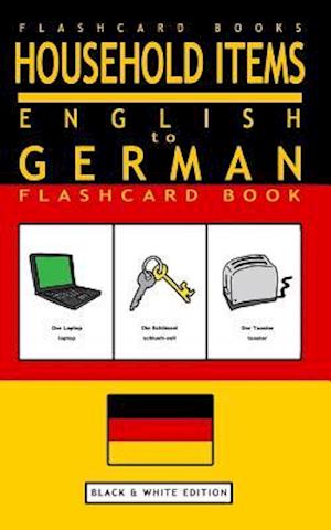 Household Items - English to German Flash Card Book