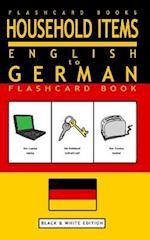 Household Items - English to German Flash Card Book