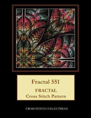 Fractal 551: Fractal cross stitch pattern