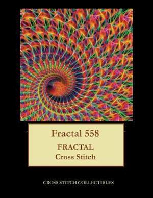 Fractal 558: Fractal cross stitch pattern