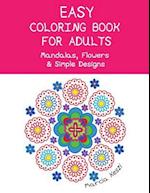 Easy Coloring Book for Adults