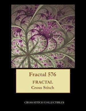 Fractal 576: Fractal cross stitch pattern