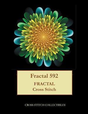 Fractal 592: Fractal cross stitch pattern