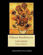 Fifteen Sunflowers: Van Gogh cross stitch pattern 