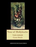 Vase of Hollyhocks: Van Gogh cross stitch pattern 