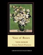 Vase of Roses: Van Gogh cross stitch 