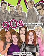 90s Adult Coloring Book: 1990s Inspired Coloring Book for Adults for Relaxation and Entertainment 