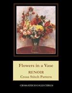 Flowers in a Vase: Renoir cross stitch pattern 