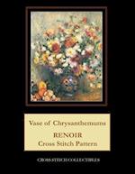 Vase of Chrysanthemums: Renoir cross stitch pattern 