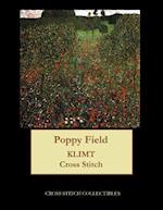 Poppy Field: Gustav Klimt cross stitch pattern 