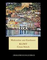 Malcesine am Gardasee: Gustav Klimt cross stitch pattern 