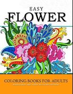 Easy Flower Coloring Books for Adults