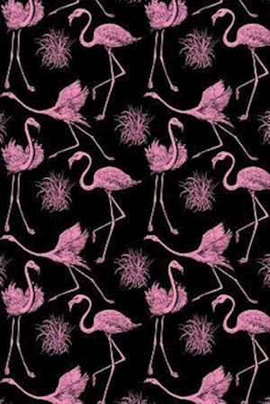 Pink and Black Flamingo Design Notebook