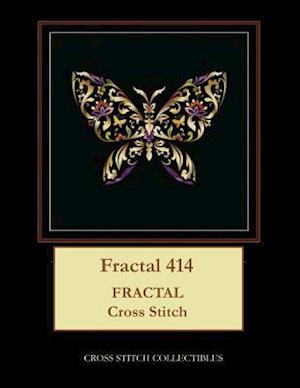 Fractal 414: Fractal cross stitch pattern