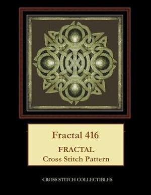 Fractal 416: Fractal cross stitch pattern