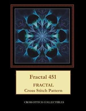 Fractal 451: Fractal cross stitch pattern