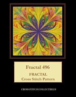 Fractal 496: Fractal cross stitch pattern 