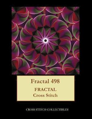 Fractal 498: Fractal cross stitch pattern