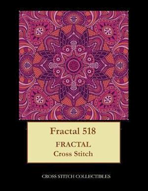 Fractal 518: Fractal cross stitch pattern