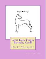 Great Dane Happy Birthday Cards