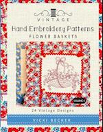 Vintage Hand Embroidery Patterns Flower Baskets