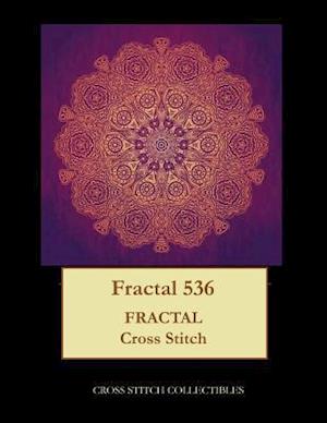 Fractal 536: Fractal cross stitch pattern