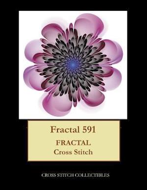 Fractal 591: Fractal cross stitch pattern