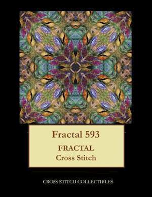 Fractal 593: Fractal cross stitch pattern