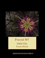 Fractal 567: Fractal cross stitch pattern 