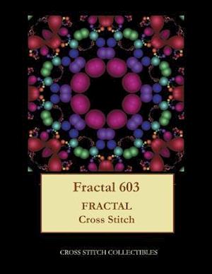 Fractal 603: Fractal cross stitch pattern