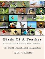 Birds Of A Feather: Grayscale Art Coloring Book 