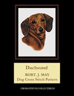 Dachsund: Robt. J. May dog cross stitch pattern 