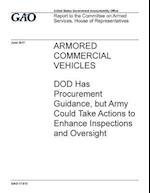 Armored Commercial Vehicles, Dod Has Procurement Guidance, But Army Could Take Actions to Enhance Inspections and Oversight