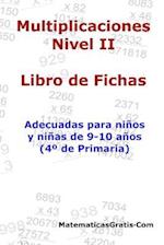 Libro de Fichas - Multiplicaciones - Nivel II