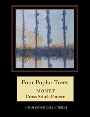Four Poplar Trees: Monet cross stitch pattern