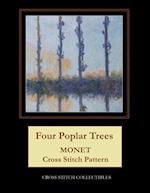 Four Poplar Trees: Monet cross stitch pattern 