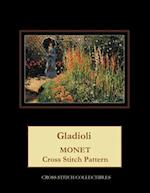 Gladioli: Monet cross stitch pattern 