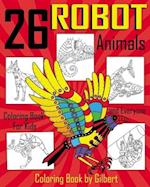 26 Robot Animals Coloring Book
