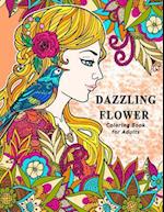 Dazzling Flower Coloring Book for Adults