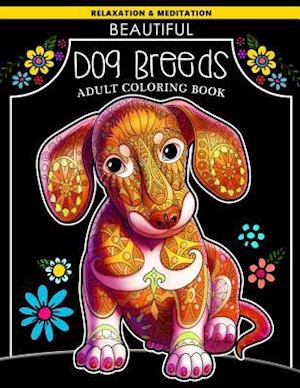 Beautiful Dog Breeds Adult Coloring Book