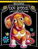 Beautiful Dog Breeds Adult Coloring Book