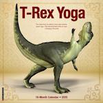 T-Rex Yoga 2025 12 X 12 Wall Calendar