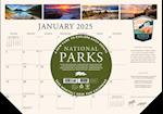 National Parks 2025 17 X 12 Small Monthly Deskpad