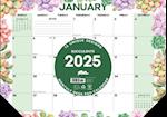 Succulents 2025 17 X 12 Small Monthly Deskpad