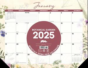 Botanical Garden 2025 22 X 17 Large Monthly Deskpad