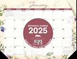 Botanical Garden 2025 22 X 17 Large Monthly Deskpad