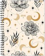 Moon and Flora 2025 6.5 X 8.5 Softcover Weekly Planner