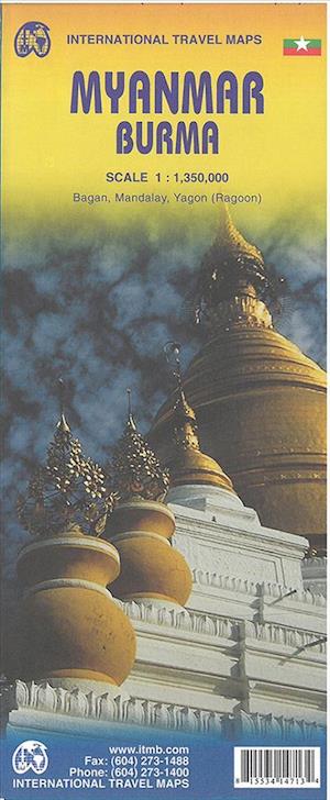 Myanmar Burma, International Travel Maps