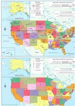 USA Educational Map Set