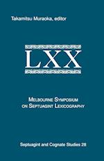 Melbourne Symposium on Septuagint Lexicography